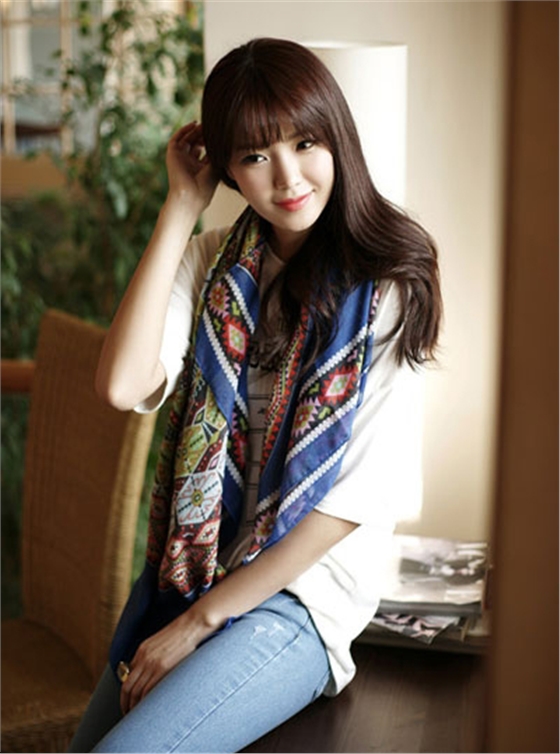 真絲圍巾 女士圍巾 印花圍巾 真絲圍巾 女士圍巾 印花圍巾