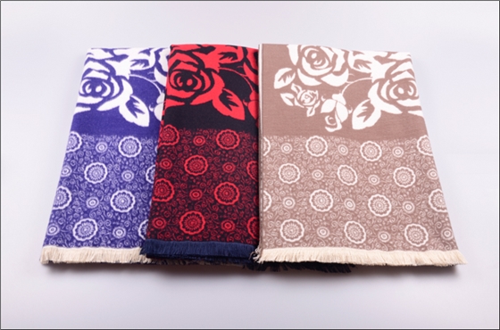 拉絨提花披肩 女士披肩