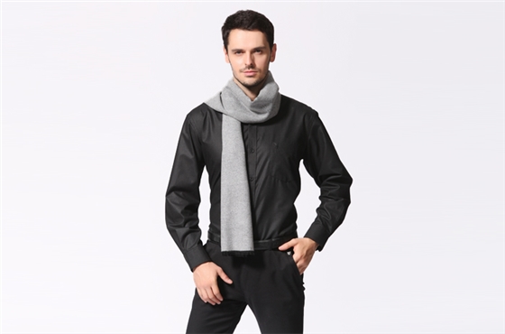 男士圍巾 拉絨圍巾 真絲圍巾