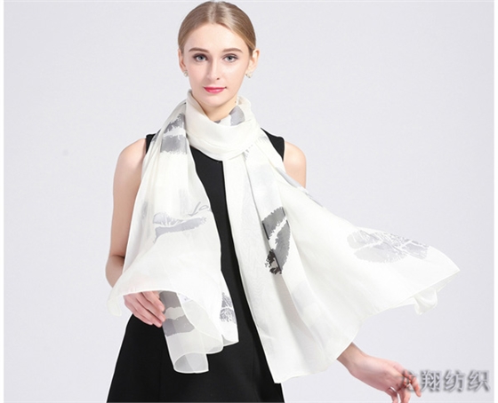 真絲圍巾 真絲圍巾