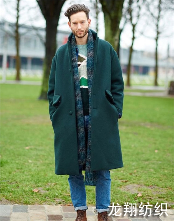 流行男士長圍巾