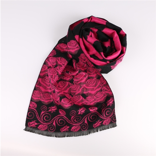 女款玫瑰花圍巾