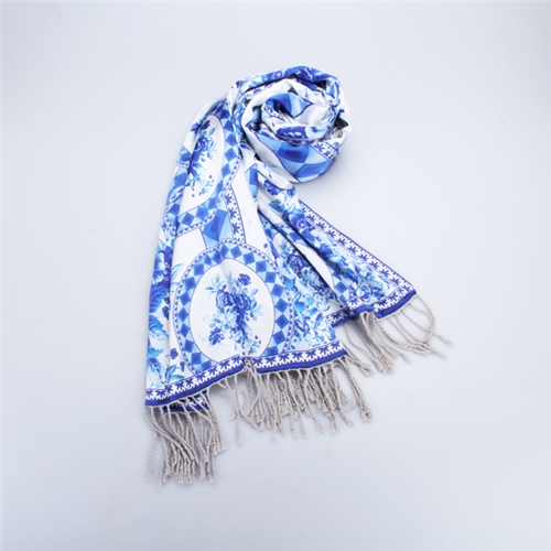 青花瓷復(fù)合披肩