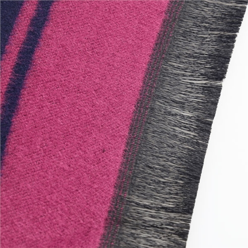 女士提花邊框披肩