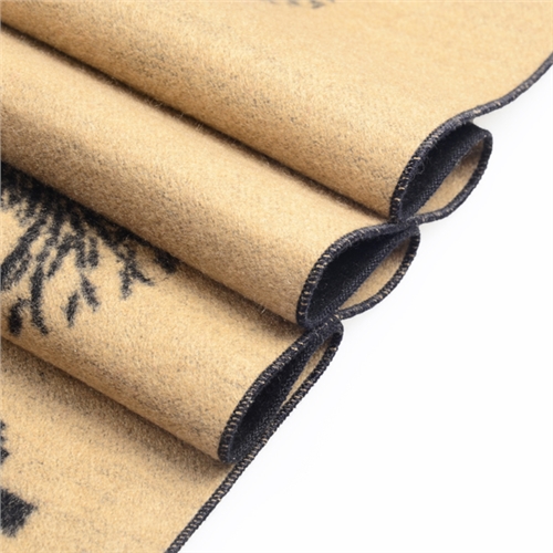 真絲提花拉毛圍巾