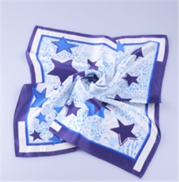 真絲素縐緞方巾