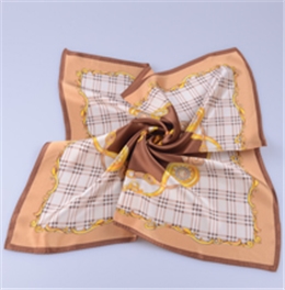 素縐緞真絲圍巾