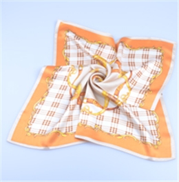 高檔素縐緞圍巾