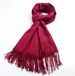 純色仿羊絨披肩