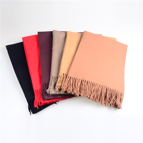 素色羊毛圍巾