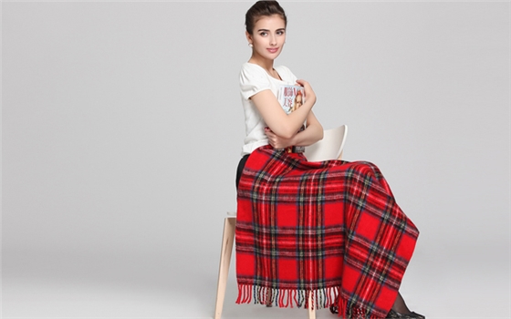 服務(wù)好的編織毯子 羊毛毯圖