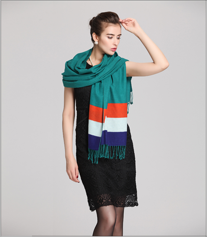 素色條紋披肩 拉絨披肩 素色條紋披肩 拉絨披肩