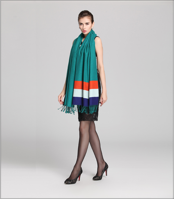 素色條紋披肩 拉絨披肩 素色條紋披肩 拉絨披肩