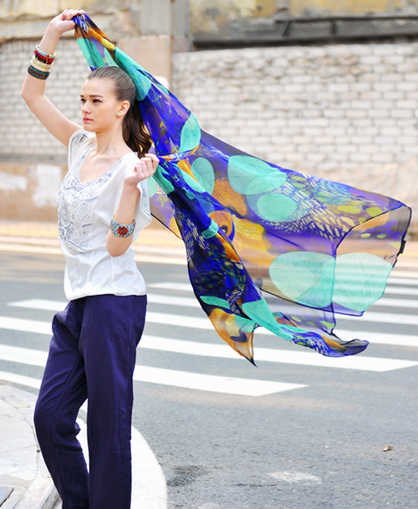 真絲圍巾 女士圍巾 圍巾定制 真絲圍巾 女士圍巾 圍巾定制