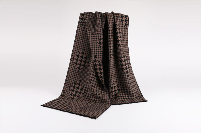 真絲圍巾 千鳥格圍巾 圍巾廠家