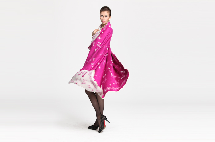 女士披肩 雙面披肩 提花披肩