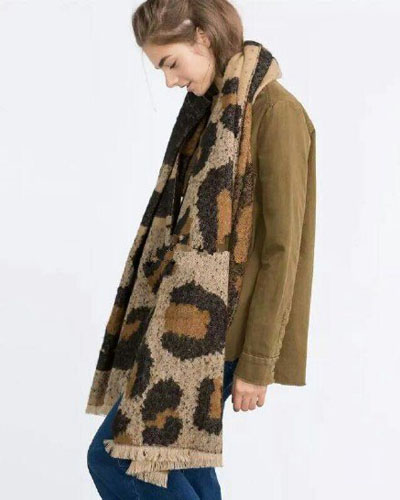 豹紋圍巾 圍巾廠家 圍巾批發(fā)