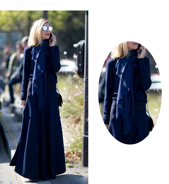 時(shí)尚圍巾圍法