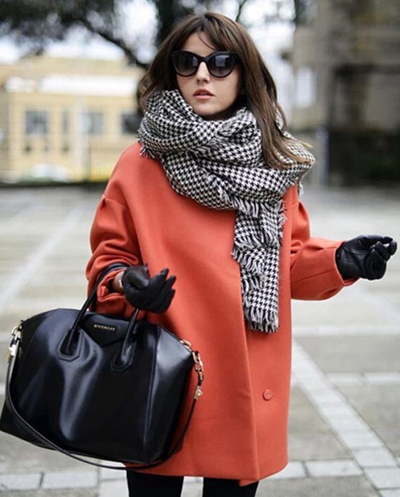 千鳥格圍巾定制