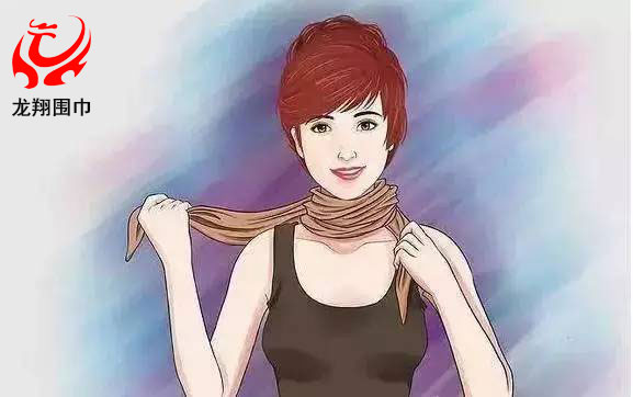 圍巾高領(lǐng)衫式系法