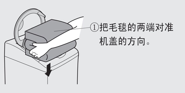 洗滌物較難放置時請使用以下方法