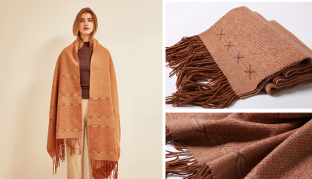 歐美風純色女士披肩