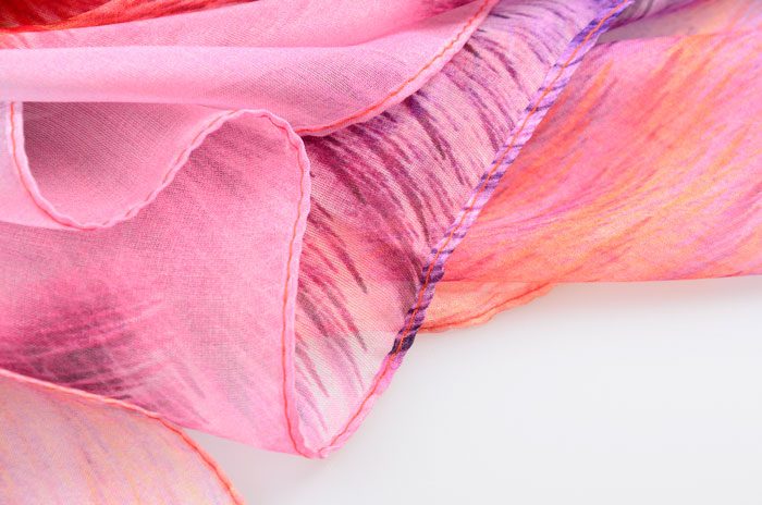 繽紛絢爛絲巾細節(jié)圖