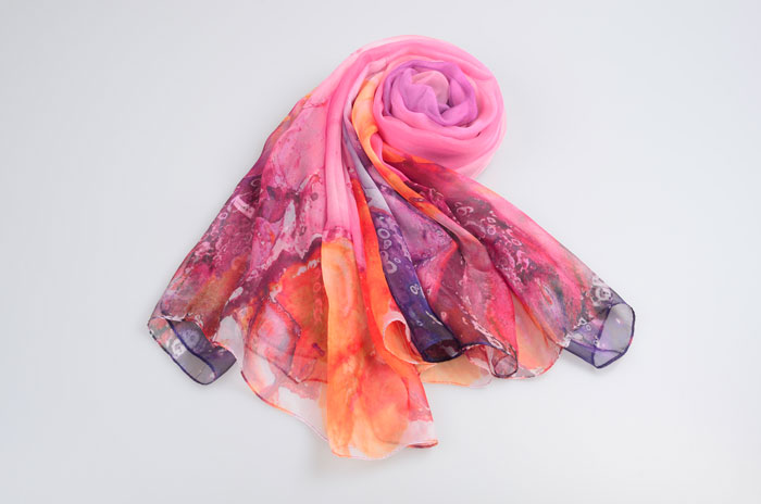 萬紫千紅絲巾整體圖