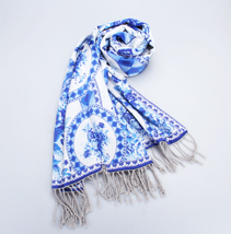 青花瓷復(fù)合披肩