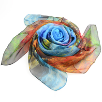 雪紡印花絲巾 雪紡印花絲巾